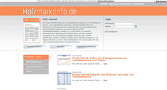Desktop Screenshot of holzmarktinfo.de