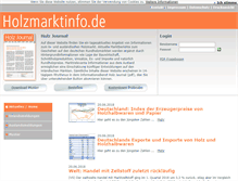Tablet Screenshot of holzmarktinfo.de